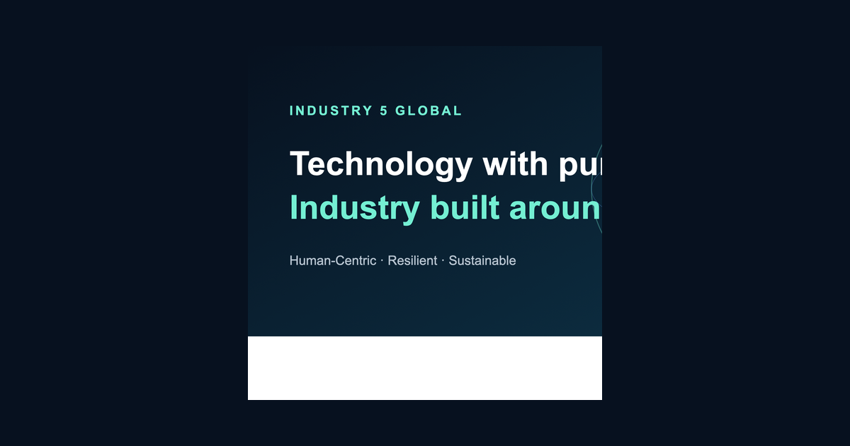 Industry 5 Global interview